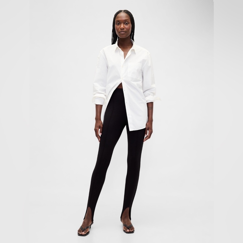 High Rise Double Knit Stirrup Pants